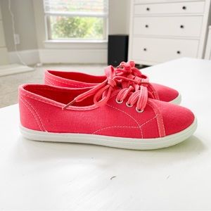 Rosegirl Coral Canvas Sneakers for Girls C2257 B15